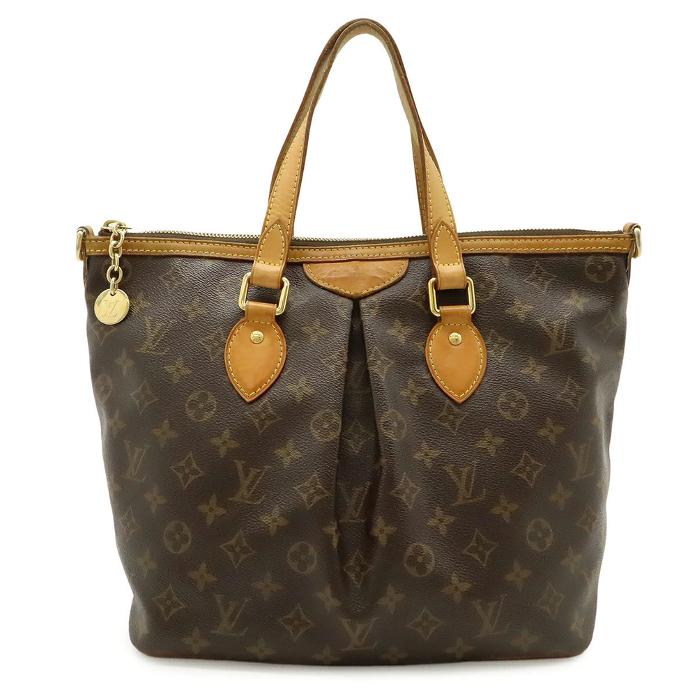 LOUIS VUITTON Monogram Palermo Tote Bag Handbag Shoulder Strap
